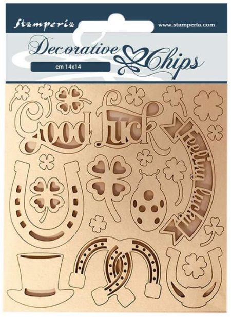 Stamperia Decoratieve Chips - Veel succes